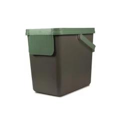 Die moderne Hausfrau Müllbehälter, 2er Set, je 25 l, stapelbar grau