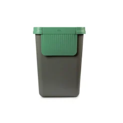 Die moderne Hausfrau Müllbehälter, 2er Set, je 25 l, stapelbar grau