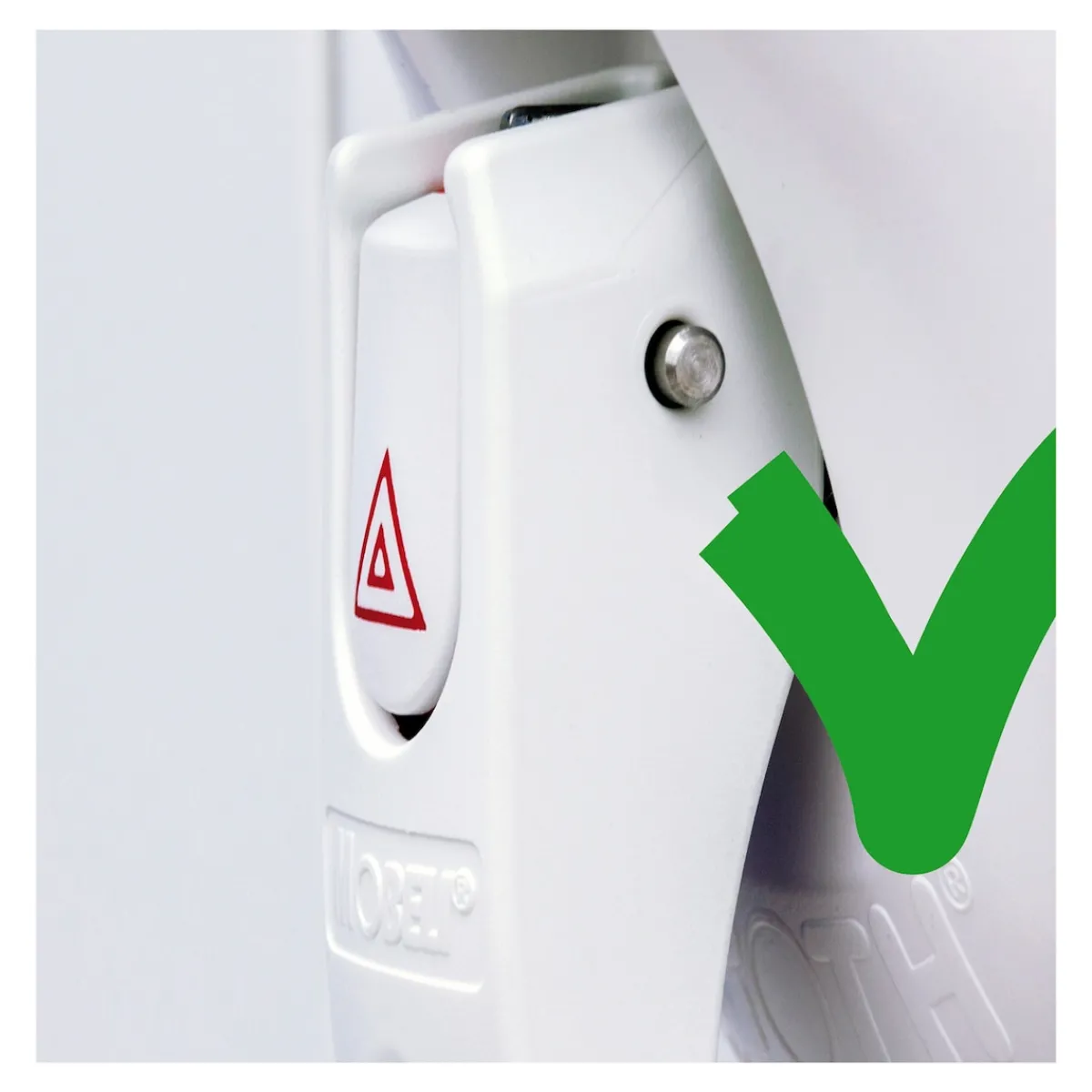 Die moderne Hausfrau Mobiler Handgriff mit Vakuum Sicherheitsanzeige 65 cm