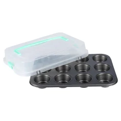Die moderne Hausfrau Muffin-Backblech mit Transporthaube