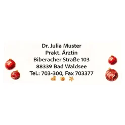 Die moderne Hausfrau Namensaufkleber "Kuglen", 300 Stück Kugeln