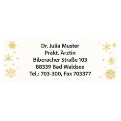 Die moderne Hausfrau Namensaufkleber "Kuglen", 300 Stück Sterne