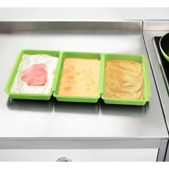 Die moderne Hausfrau Panierschalen-Set, 3-teilig grün