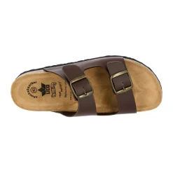 Damen Die moderne Hausfrau Pantolette Bioline Man braun