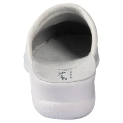 Damen Die moderne Hausfrau Pantolette mit Leder für Damen weiß