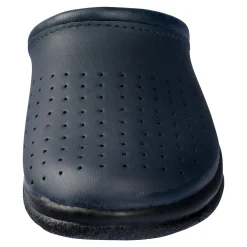 Damen Die moderne Hausfrau Pantolette mit Leder für Damen blau