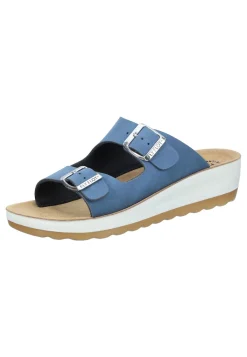 Damen Die moderne Hausfrau Pantoletten blau