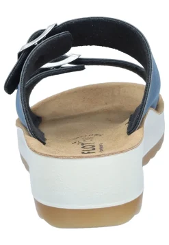 Damen Die moderne Hausfrau Pantoletten blau