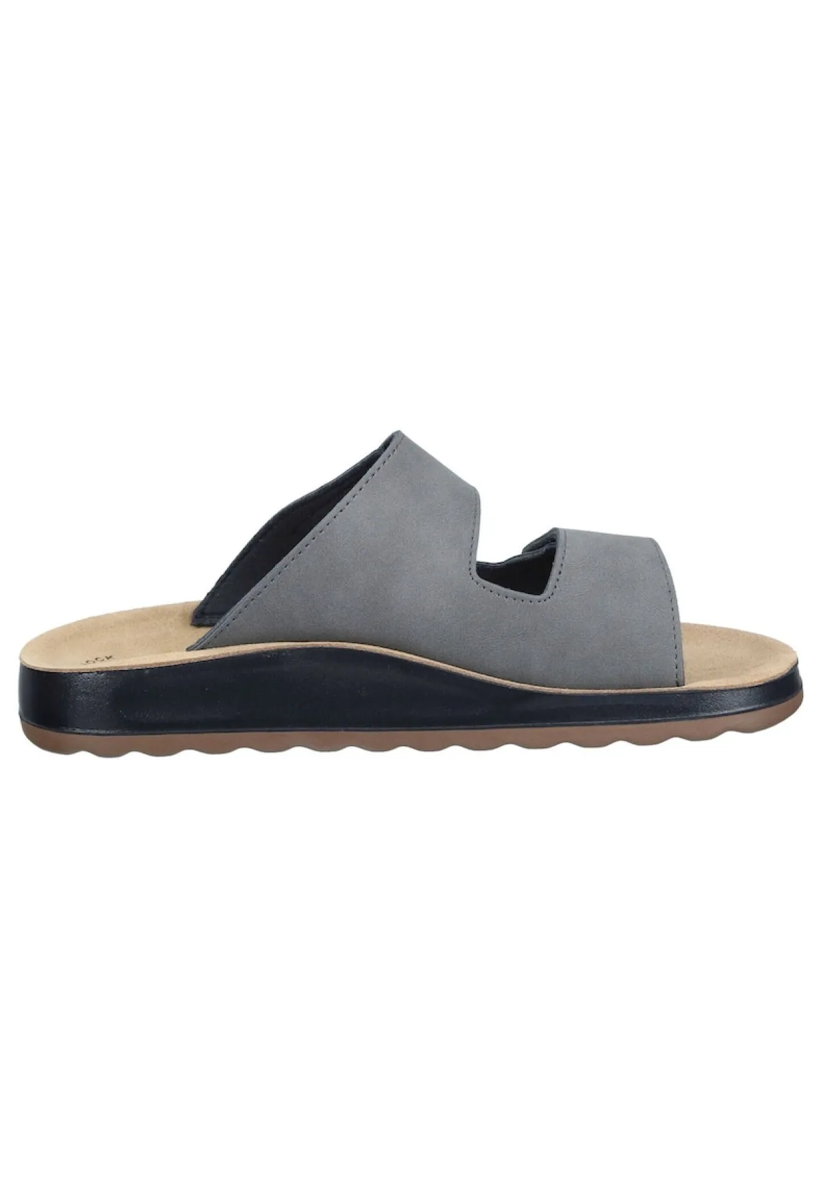 Herren Die moderne Hausfrau Pantoletten grau