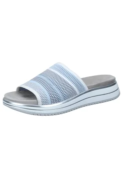 Damen Die moderne Hausfrau Pantoletten hellblau