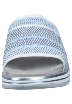 Damen Die moderne Hausfrau Pantoletten hellblau