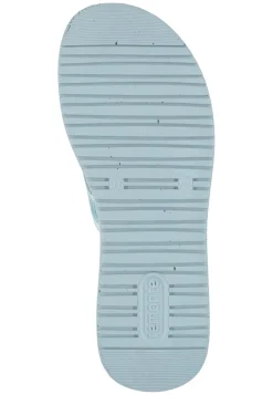 Damen Die moderne Hausfrau Pantoletten hellblau