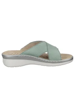 Damen Die moderne Hausfrau Pantoletten hellgrün