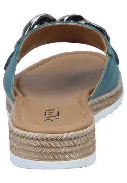 Damen Die moderne Hausfrau Pantoletten türkis