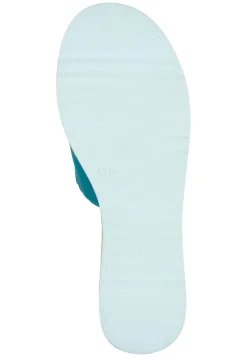 Damen Die moderne Hausfrau Pantoletten türkis