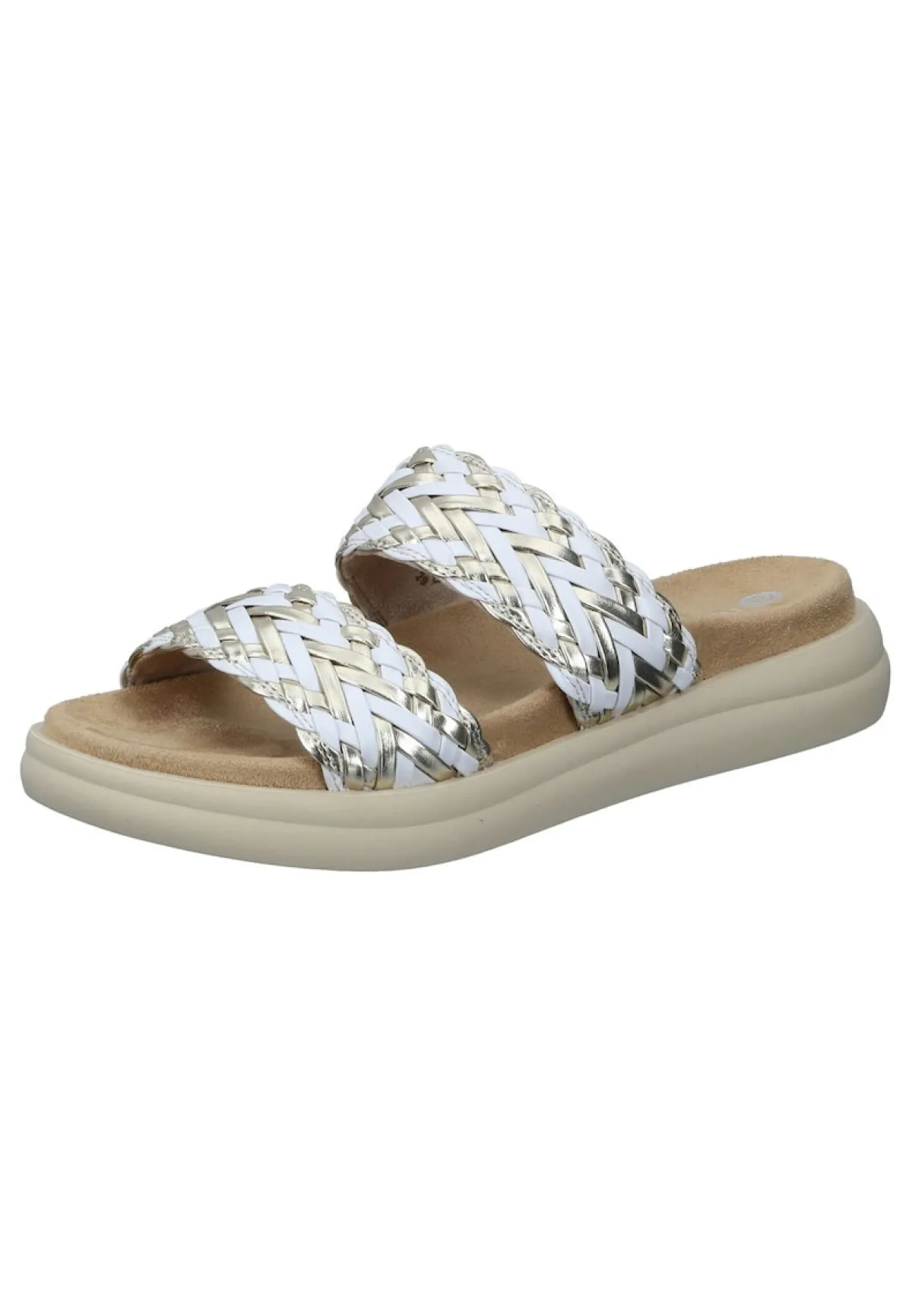 Damen Die moderne Hausfrau Pantoletten weiß