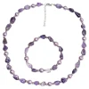 Damen Die moderne Hausfrau Perlenschmuck-Set „Amethyst“, 2-teilig