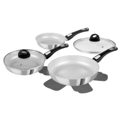 Die moderne Hausfrau Pfannen-Set Cerafit Steel, 7-teilig