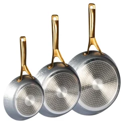 Die moderne Hausfrau Pfannen-Set „LavaGold", 3-teilig