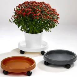 Die moderne Hausfrau Pflanzenroller terrakotta