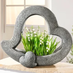 Die moderne Hausfrau Pflanzschale "Doppelherz"