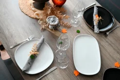 Die moderne Hausfrau Plattenset, Keramik Isora Grau