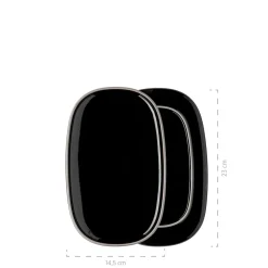 Die moderne Hausfrau Plattenset, Keramik Isora Schwarz