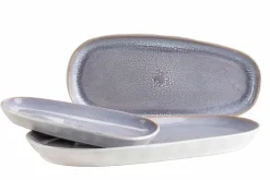 Die moderne Hausfrau Plattenset, Steinzeug Elea Flieder