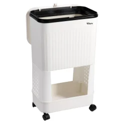 Die moderne Hausfrau Platzspar-Rollwagen mit Mülleimer 1 Fach