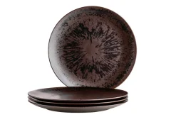 Die moderne Hausfrau Platzteller-Set, Keramik Metallic Bronze