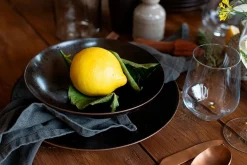 Die moderne Hausfrau Platzteller-Set, Keramik Metallic Bronze