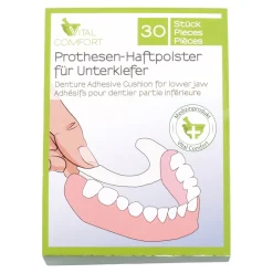 Die moderne Hausfrau Prothesen-Haftpolster, 30 Stück Unterkiefer