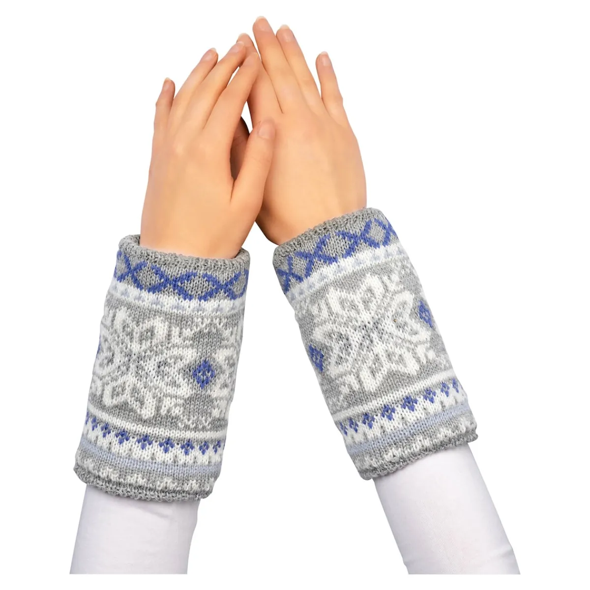 Damen Die moderne Hausfrau Pulswärmer „Norwegen“, 1 Paar