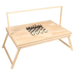 Die moderne Hausfrau Puzzletisch mit Spielbrett-Deckel + LED-Licht für 1500 Teile