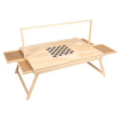 Die moderne Hausfrau Puzzletisch mit Spielbrett-Deckel + LED-Licht für 1500 Teile