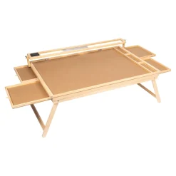 Die moderne Hausfrau Puzzletisch "Premium" mit LED-Licht, 4 Schubladen, Lupe, mit Beinen, klappbar groß für 1500 Teile