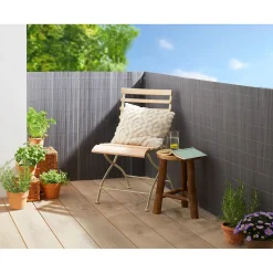 Die moderne Hausfrau PVC Sichtschutzmatte anthrazit