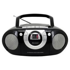 Die moderne Hausfrau Radio-Kassettenspieler mit CD schwarz