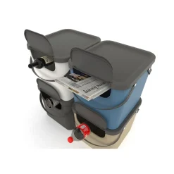 Die moderne Hausfrau Recycling Müllsystem "ALBULA", 40 l beige