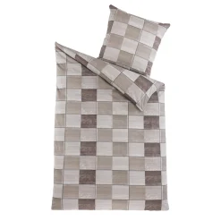 Die moderne Hausfrau Renforcé-Bettwäsche, 2-teilig, 135x200 cm Kiran