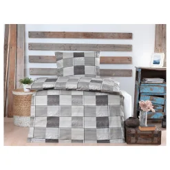 Die moderne Hausfrau Renforcé-Bettwäsche, 2-teilig, 135x200 cm Kiran