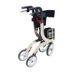 Die moderne Hausfrau Rollator Nitro für innen & außen, klappbar, zum Sitzen & Fahren