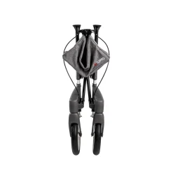 Die moderne Hausfrau Rollator Olympos ATR S, faltbar, mit Tasche silber