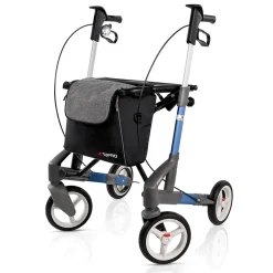 Die moderne Hausfrau Rollator Troja 5G M, faltbar, höhenverstellbar blau