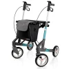 Die moderne Hausfrau Rollator Troja 5G M, faltbar, höhenverstellbar türkis