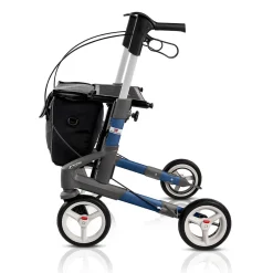 Die moderne Hausfrau Rollator Troja 5G S, faltbar, höhenverstellbar blau