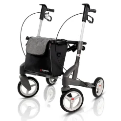 Die moderne Hausfrau Rollator Troja 5G S, faltbar, höhenverstellbar schwarz