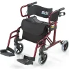 Die moderne Hausfrau Rollator und Transportrollstuhl Diamond Deluxe 2in1