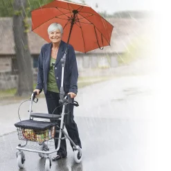 Die moderne Hausfrau Rollatorschirm rot