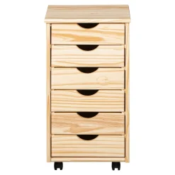Die moderne Hausfrau Rollcontainer holzfarben